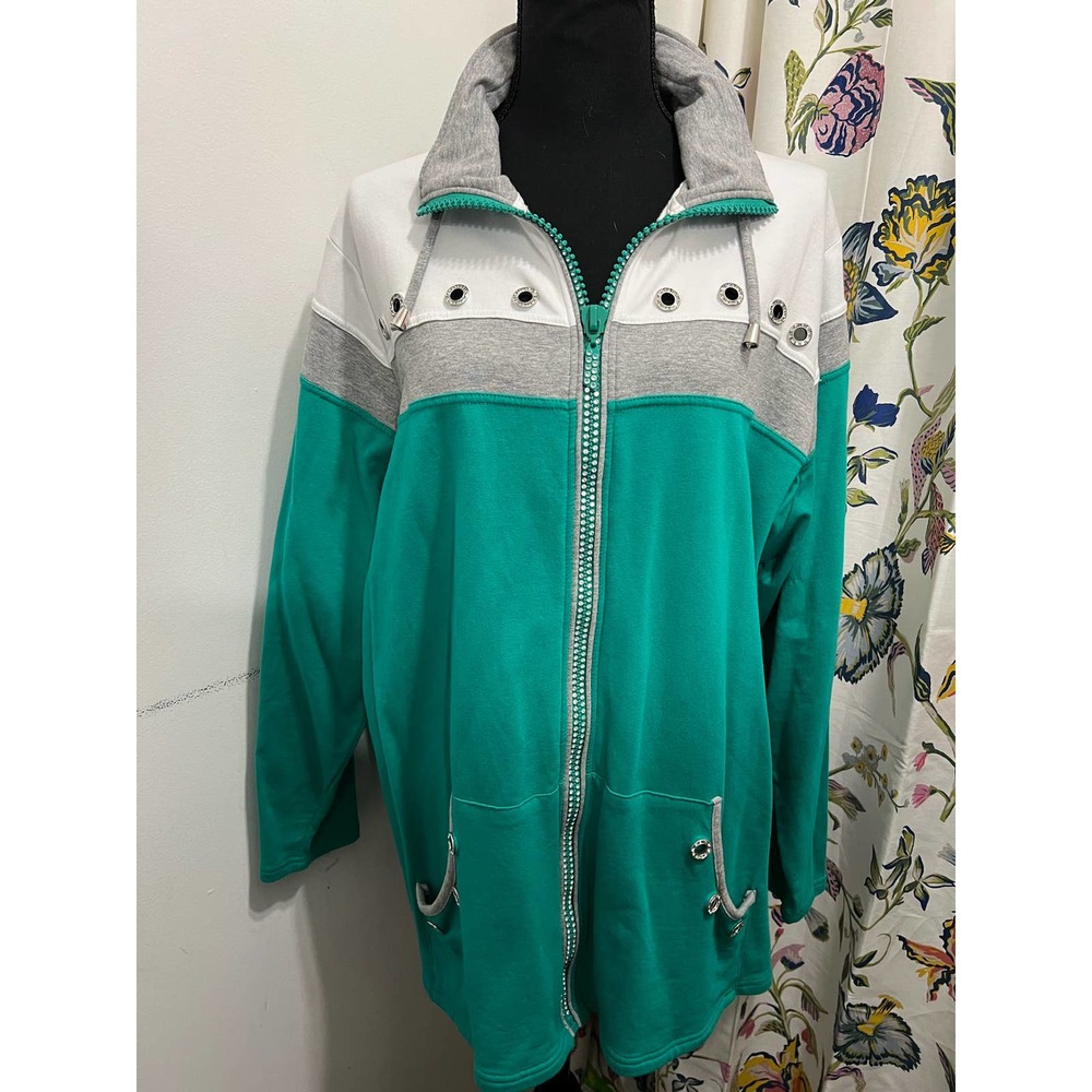 Quacker Factory zip up jacket